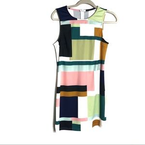 Modern Geometric Rectangle Dress
